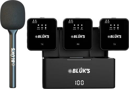 BX-111 | ENC Wireless Microphone with Handheld Stick – Crystal-Clear Audio On the Go