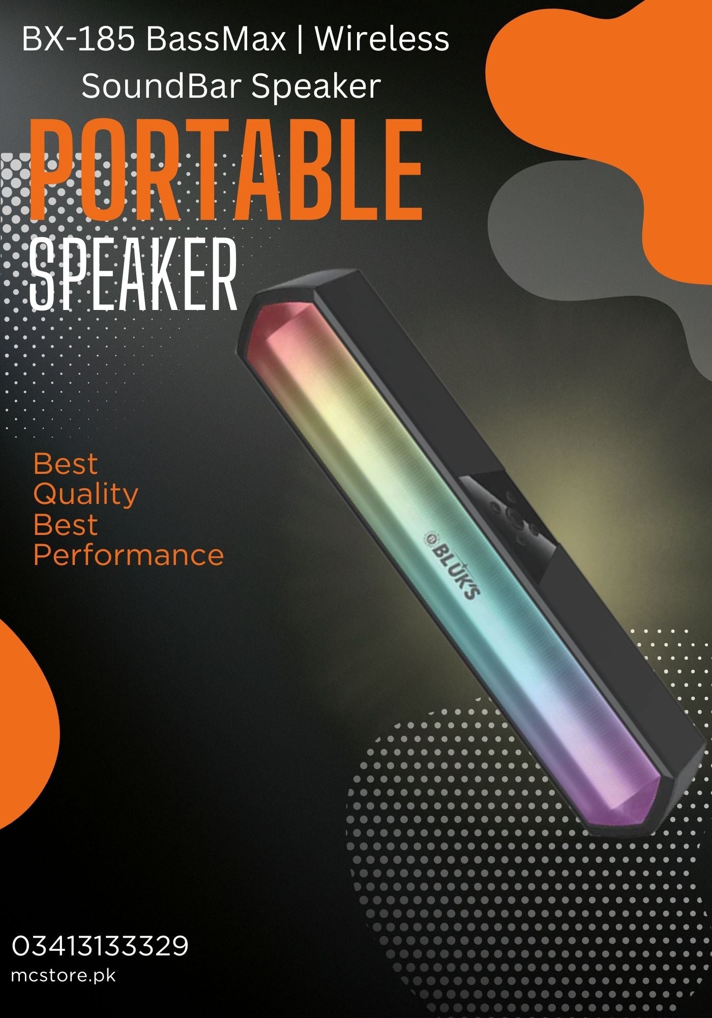 BX-185 BassMax | Wireless SoundBar Speaker with Deep Bass & Immersive Audio